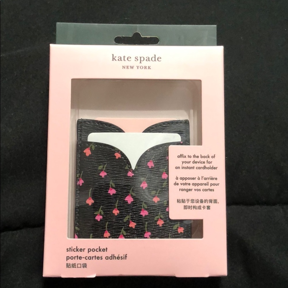 Kate Spade sticker pocket